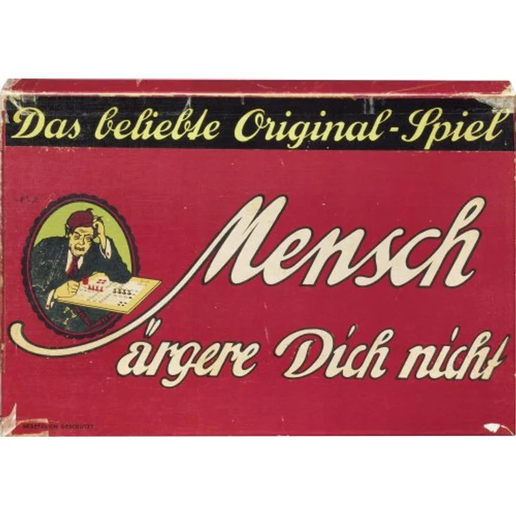 Schmidt Spiele 49079 - Mensch ärgere Dich Nicht Remake, Brettspiel mit bewährten Holzstäbchen und farbenfrohem Design – Bild 1