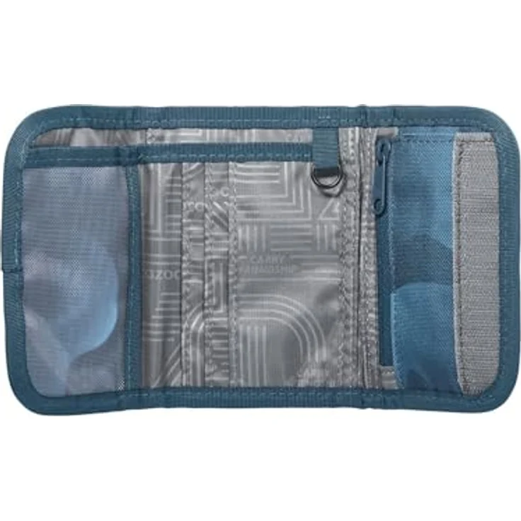 Coocazoo Geldbörse „Aqua Flow”, blau, Kids Portemonnaie mit 2 Sichtfenstern, Münzfach, Kartenfächern und Klettverschluss, ab der 3. Klasse – Bild 2