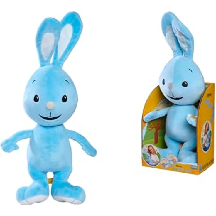 Simba Kikaninchen Plüsch mit Sound, 45cm Plüschfigur, mit dem bekannten "Dibedibedab", blau, ab den ersten Lebensmonaten geeignet – Bild 5