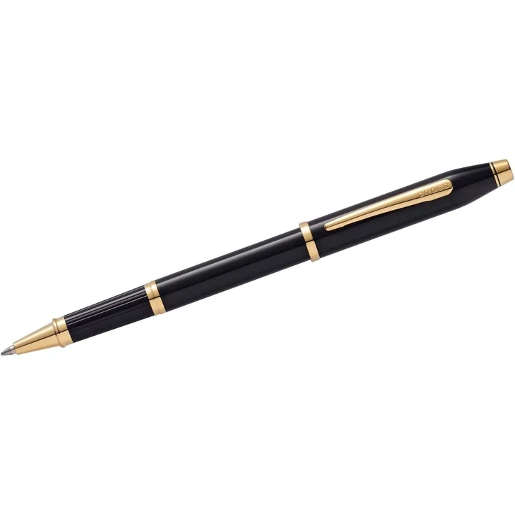 OTTO Füllfederhalter Gel-Tintenroller Selectip Pen Cross Century II Schwarz-Lack