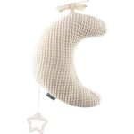 Sterntaler Spieluhr Mond Luna ecru, Baby Einschlafhilfe mit integrierten Spielwerk, Melodie: Guter Mond, du gehst so stille, zum Anbinden, ab Geburt