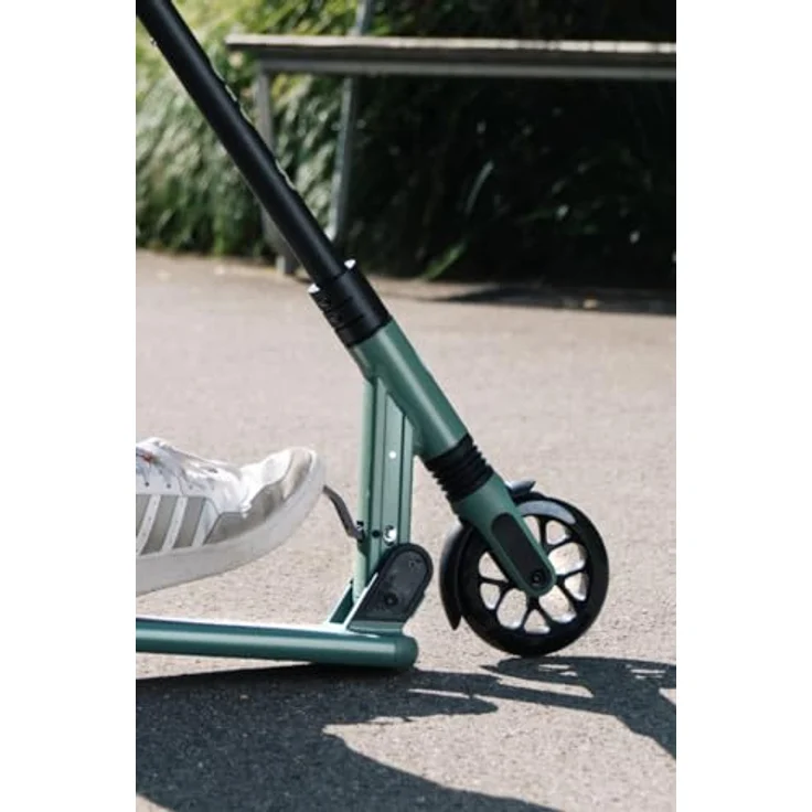 Micro Scooter micro sprite suspension, robuster Roller mit Vorderradfederung, für Kids, Teens und Erwachsene, silber – Bild 6