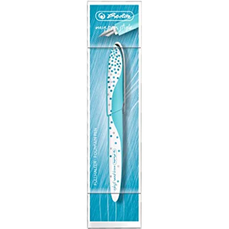 Herlitz Füllhalter "my.pen" Frozen Glam, Patronenfüllhalter für Links- und Rechtshänder, ergonomische Griffzone – Bild 4