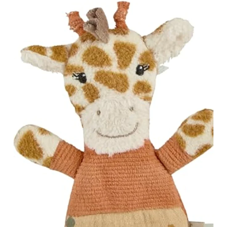 Sterntaler Knistertier Giraffe Kaya, Kuscheltier aus softem Musselin und Cordstoff, für Babys zum Kuscheln und Entdecken, mattgelb – Bild 5