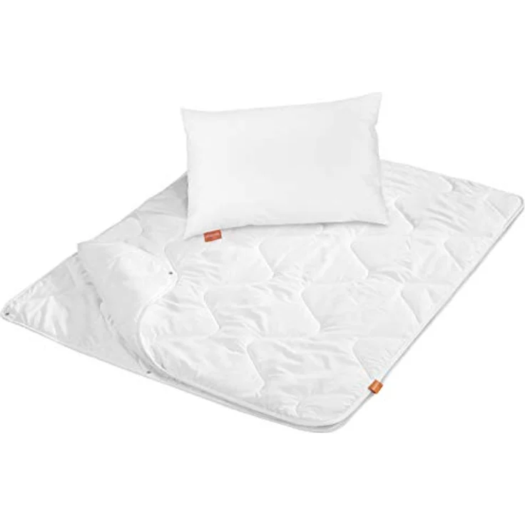 sleepling Kinderbettset, 4-Jahreszeiten Bettdecke 100x135 cm und Kopfkissen 40x60 cm, waschbar, Oeko-TEX, Made in EU, allergikerfreundlich – Bild 1