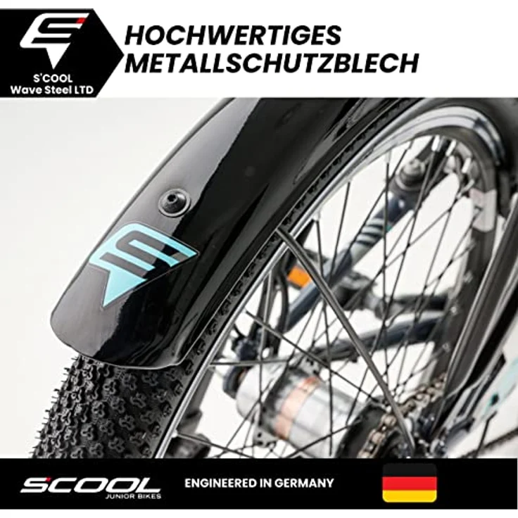 S'COOL Wave Steel LTD Jugendfahrrad für Mädchen | 20, 24 und 26 Zoll | Shimano Nexus 3-Gang Schaltung | StVZO Beleuchtung | Stahlrahmen | Limited Edition – Bild 4
