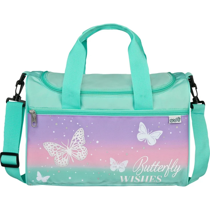 Scooli Sporttasche Butterfly Wishes, Kindersporttasche mit ca. 10,5 Litern Volumen, mehrfarbig – Bild 1