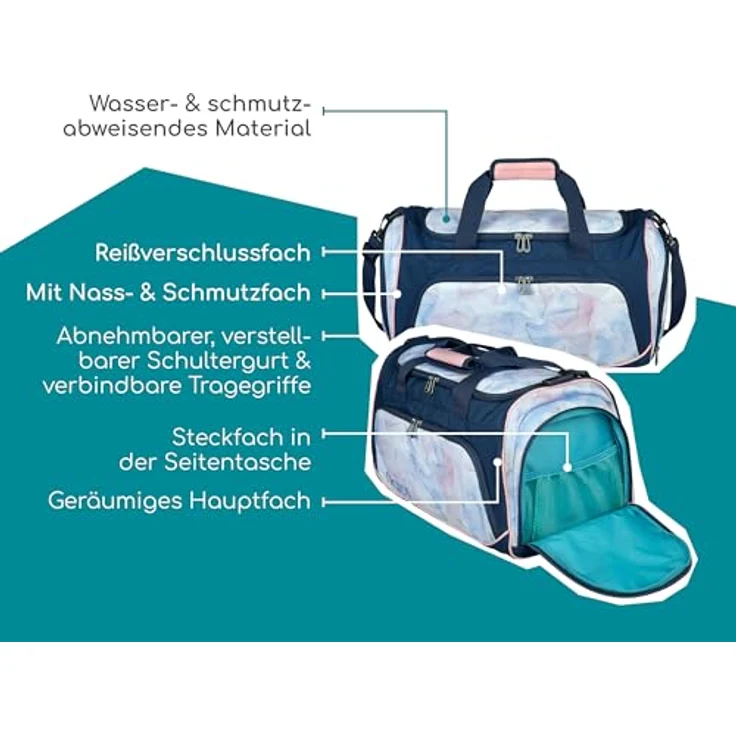 neoxx Sporttasche Move, Dreaming of Pastel, 25 Liter Volumen, teilweise aus recyceltem Material – Bild 7