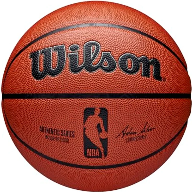Wilson NBA Authentic Series Indoor-Outdoor Ball WZ2016501XB, Unisex basketballs, Orange, Composite leather – Bild 1