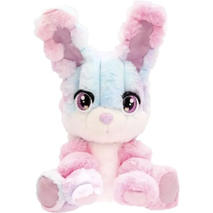 IMC TOYS Baumwolle Cuties 926301, Plüschtier groß Hase, 30 cm, pink/blau/weiß, super weich und kuschelig, für Kinder ab 2 Jahren – Bild 1
