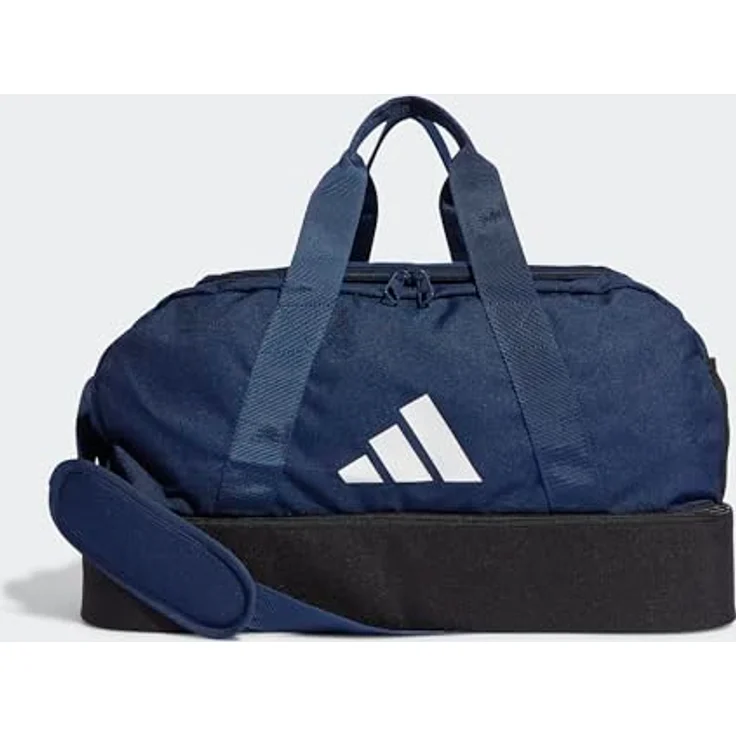 adidas Performance Sporttasche TIRO L DU S BC, Fußballausrüstung, strapazierfähiges Hartschalen-Bodenfach, blau – Bild 5