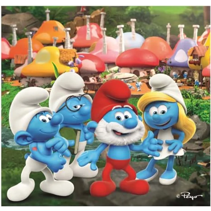 Clementoni Puzzle 3x48 Smurfs, 144 Teile für Kinder 5-8 Jahre, Made in Italy, fördert logisches Denken und Beobachtungsgabe – Bild 2