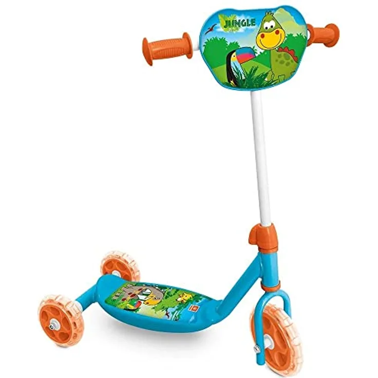 Mondo Jungle Kinderstep met 3 Wielen, Scooter für Kinder ab 1 Jahr, Mehrfarbig