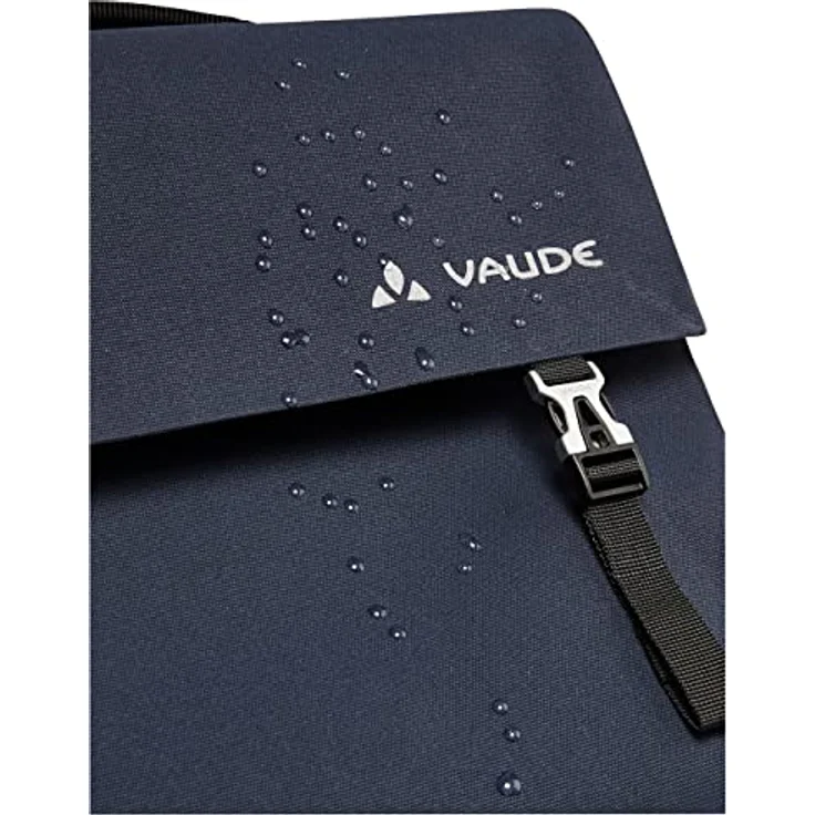 Vaude Bayreuth M, Gepäckträgertasche (12 l) aus 100 % recyceltem Polyester, wasserdicht, mit Laptopfach und Schulterträger, klimaneutral produziert – Bild 6
