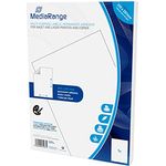 MediaRange Universal-Etiketten, stark haftend, 210x297mm, weiß, 50 Etiketten