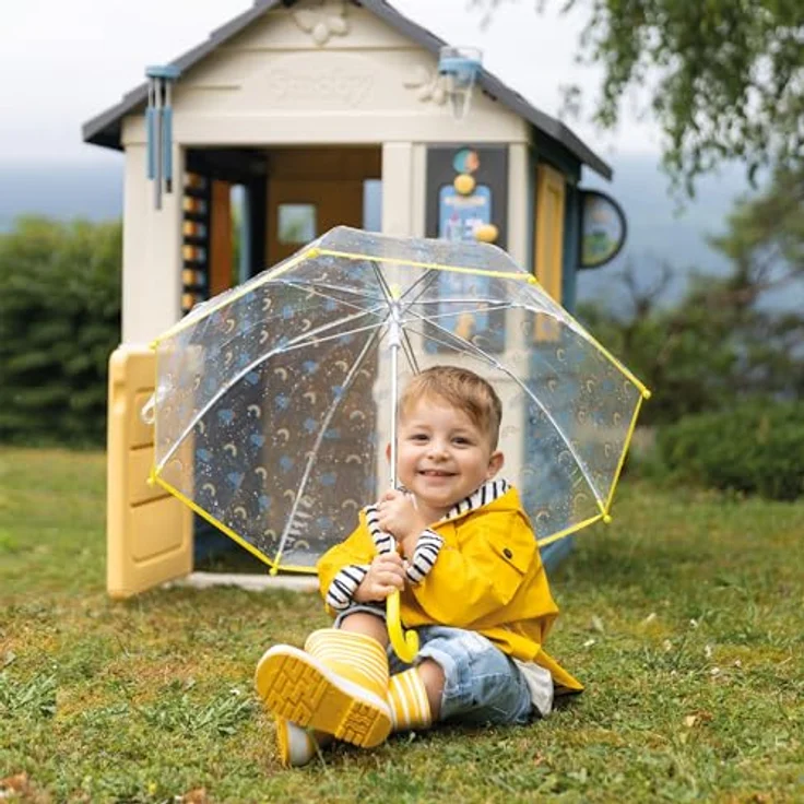 Smoby Life - 4 Jahreszeiten Spielhaus (103x122x143 cm) - kreatives Outdoor-Kinderhaus mit Wetter-Zubehör für Kinder ab 2 Jahren, UV-beständig und pflegeleicht – Bild 5