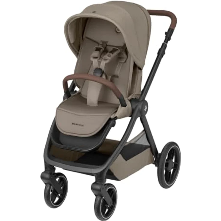 Maxi-Cosi Oxford Baby Kinderwagen, 0–4 Jahre, 0–22 kg, kompakt zusammenklappbar, sanfte Federung, 3 Liegepositionen, 10 kg Aufbewahrungskorb, Twillic Truffle – Bild 1