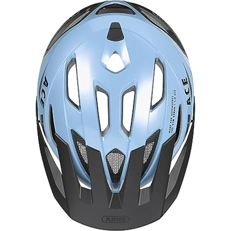 ABUS Stadthelm Urban-I 3.0 ACE - sportlicher Fahrradhelm mit LED-Rücklicht, verlängertem Schirm und Magnetverschluss - Blau, Größe L – Bild 4