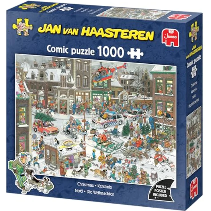 Jan van Haasteren Weihnachten 1000 Teile Puzzle für Erwachsene, umweltfreundlich aus recyceltem Karton – Bild 3