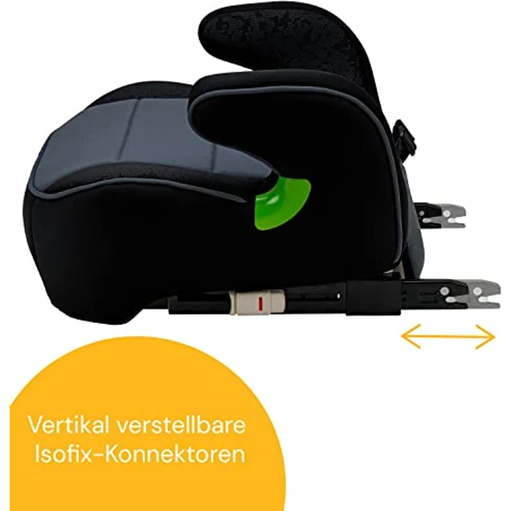 Osann Junior Isofix Gurtfix i-Size Sitzerhöhung (126-150 cm) - Pixel Black – Bild 7