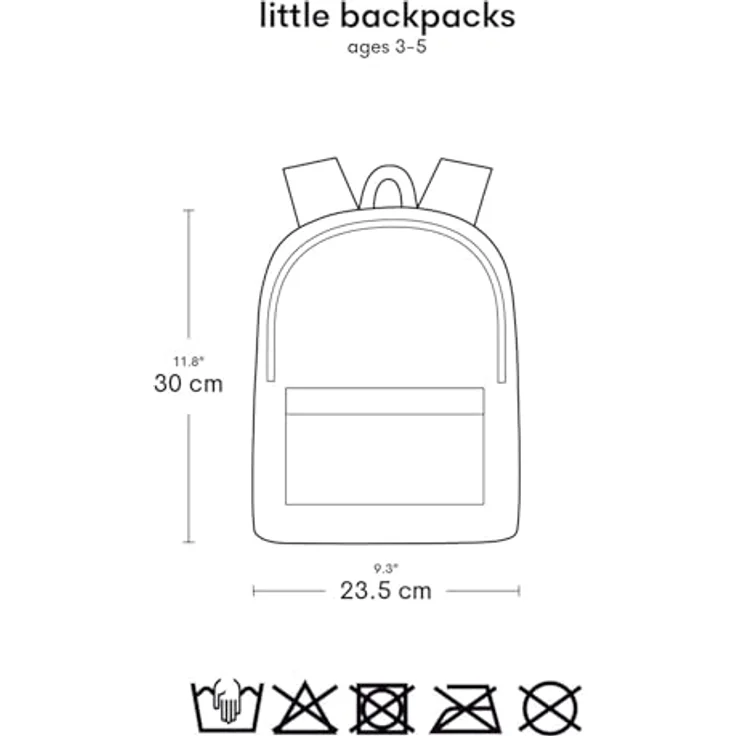 A LITTLE LOVELY COMPANY Little Butterflies Rucksack für Kinder, 7 Liter Fassungsvermögen, rosa, mit Vordertasche und gepolstertem Rücken – Bild 5