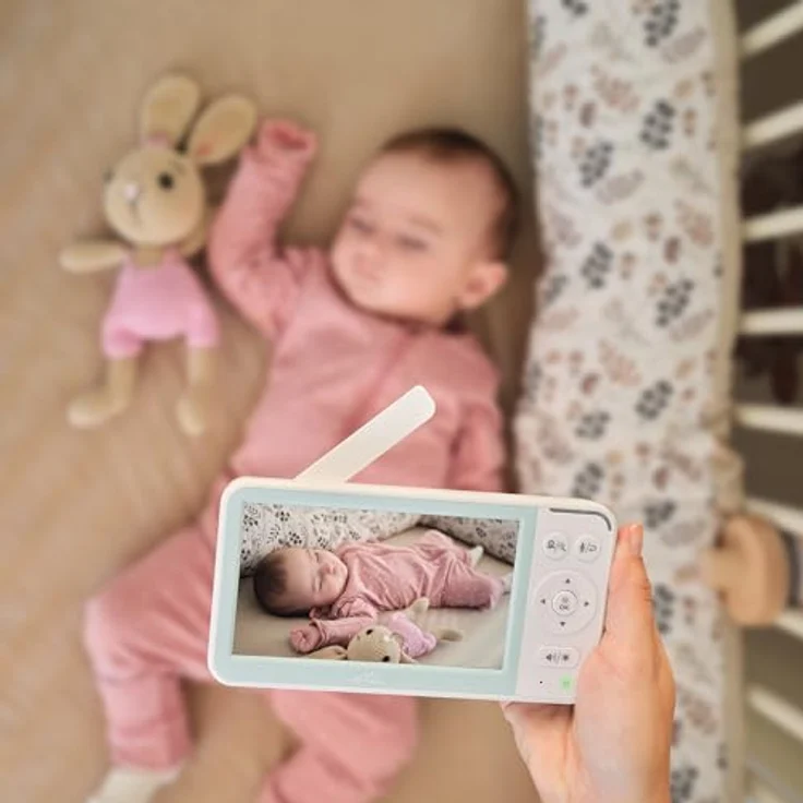 eta Video-Babyphone ETA Mimi, Babyphone-Kamera mit 300m Reichweite, Infrarot-Nachtmodus und 8 Schlafliedern – Bild 7