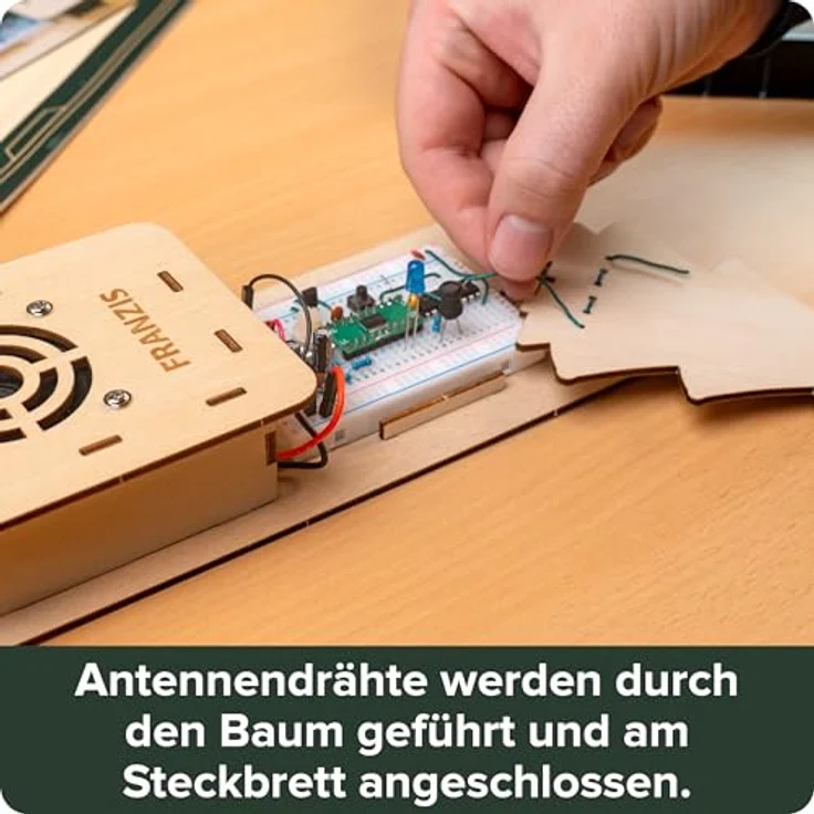 FRANZIS Theremin Bausatz Adventskalender, gelasertes Sperrholzgehäuse mit vorinstallierter Weihnachtsmelodie, ab 14 Jahre – Bild 9