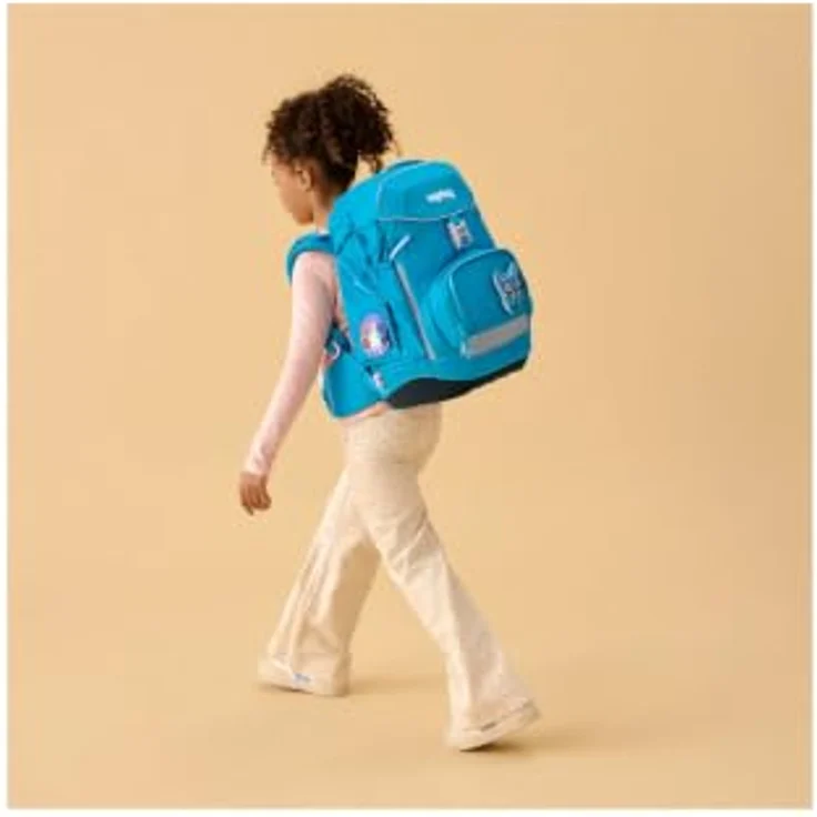 ergobag pack Schulrucksack-Set SchmettBärling, 22 Liter Volumen, mit Your-Size-System für Körpergrößen 100-150 cm, wasserabweisend und mit Klettflächen для individuellem Design – Bild 6