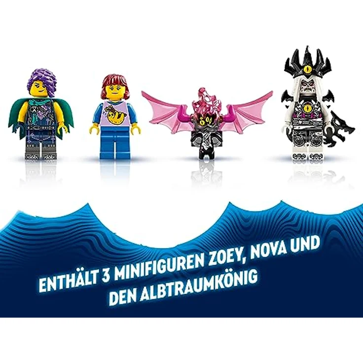 LEGO 71457 DREAMZzz Pegasus, Baue 2 Arten eines Pferdespielzeuges, enthält Zoey, Nova und Albtraumkönig als Minifiguren aus der TV-Show, kreatives Tierspielzeug für Kinder – Bild 4