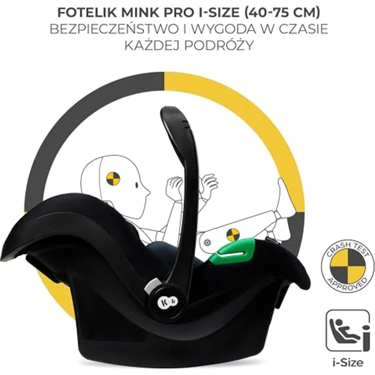 Kinderkraft MOOV 2, 4-in-1 Kombi-Kinderwagen-Set mit wendbarem Sitz & Wanne, Babyschale MINK PRO i-Size, Isofix-Base, Wickeltasche & Zubehör - Sand Beige, inklusive Gratis Mobilitätsgarantie – Bild 11