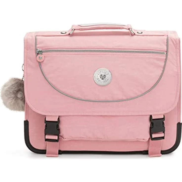 Kipling PREPPY Mittelgroße Schultasche, Bridal Rose (Rosa), wasserabweisend mit fluoreszierendem Regenschutz, 15L Volumen – Bild 2