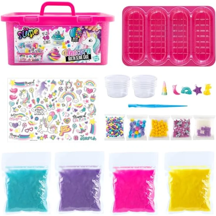 Canal Toys C Toys - So Slime SSC260, sensorischer Slime-Koffer Einhorn mit Spielzubehör und Transportmöglichkeiten – Bild 5