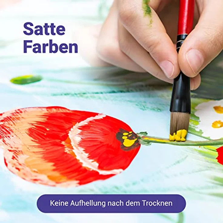 7 Artists Gouache Farben Set, 12x20ml, hochpigmentierte Malfarben für Kunst und Illustration, cremige Konsistenz, ideal für Anfänger und Profis – Bild 5