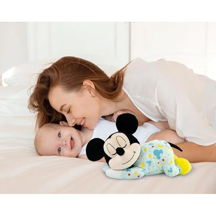 Clementoni® Plüschfigur Disney Baby, Schlafender Baby Mickey mit Licht und Sound, Made in Europe – Bild 5