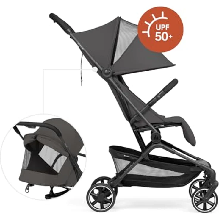 Hauck Reisebuggy Lite N Care, ultraleichtes Carbon-Gestell, Dark Anthracite, IATA-kompatibel, inkl. Gratis Mobilitätsgarantie – Bild 7