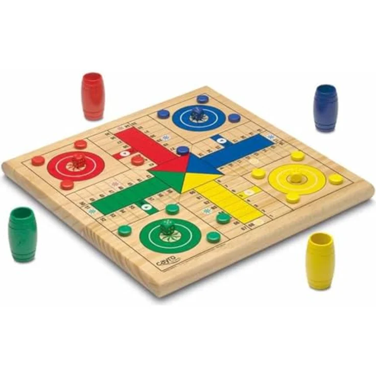Cayro Parcheesi und Gans, Wendebrettspiel aus Holz für 2 bis 4 Spieler, ab 5 Jahren, Familienspaß – Bild 2