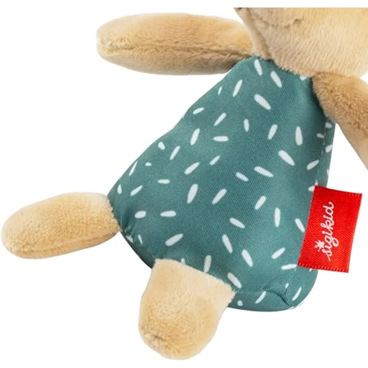 Sigikid Greifling Hase petrol, Babygreifling mit Rassel, 13 cm, waschbar bei 30 °C – Bild 7