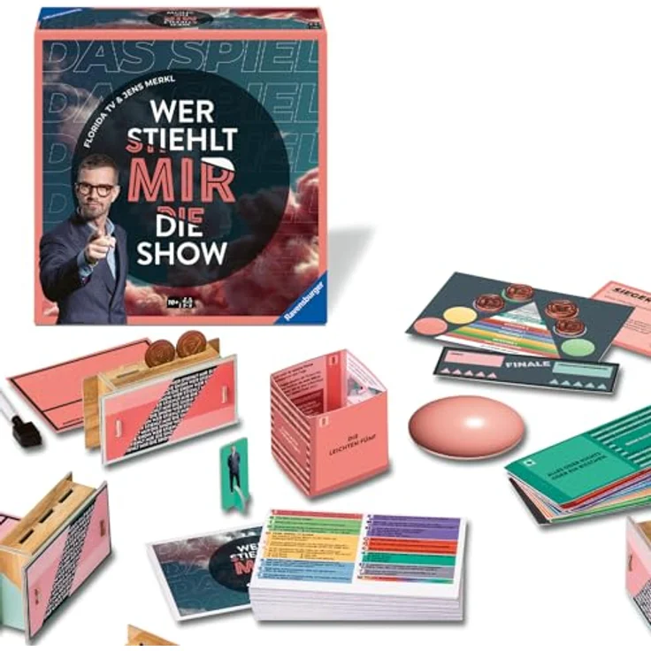 Ravensburger Wer stiehlt mir die Show?, Gesellschaftsspiel für 3-5 Spieler, ab 10 Jahren, Made in Europe – Bild 1