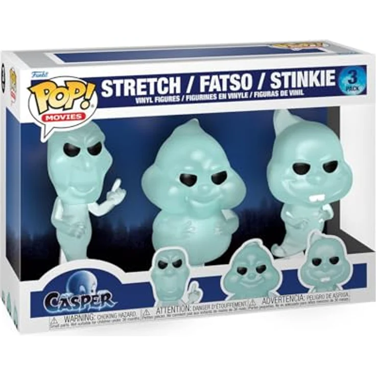 Funko Pop! Movies: Casper 30th - Stinkie - Ghostly Trio 3PK - Vinyl-Sammelfigur, ca. 9,5 cm, für Sammler und Horror-Fans – Bild 1