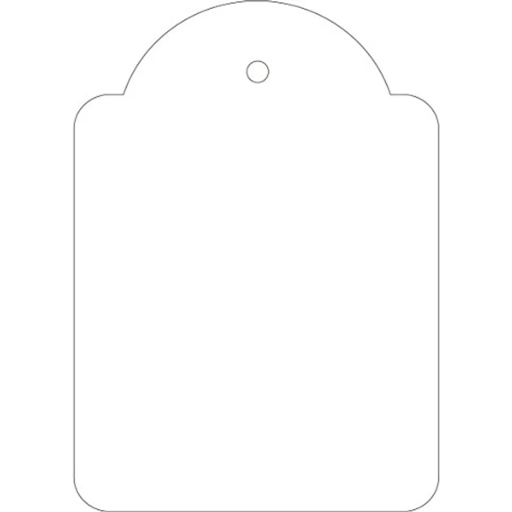 APLI Kids Charms 396 – Pack von 400 Etiketten, 50 x 70 mm, weiß, hängend mit Faden – Bild 2
