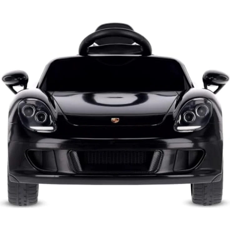 Sun Baby Porsche Carrera GT, Elektro Kinderfahrzeug mit 12V Akku, MP3, Fernbedienung und Sicherheitsgurten, schwarz – Bild 4
