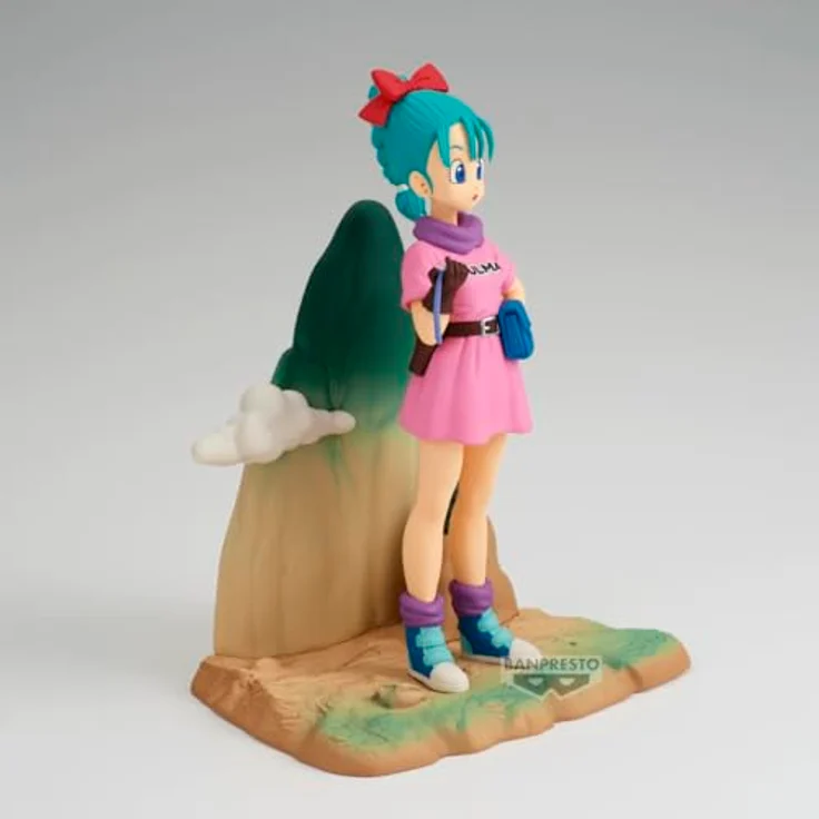 Banpresto Bulma Dragon Ball Actionfigur, 13 cm PVC Sammelfigur, BP29376P, Mehrfarbig, lizenziertes Produkt mit Basisständer – Bild 4