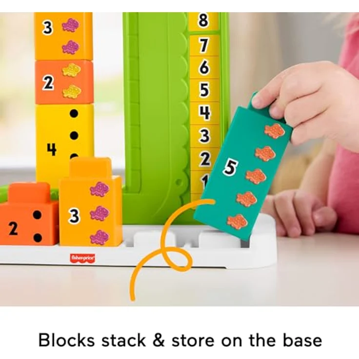 Fisher-Price® Lernspielzeug Mein Zahlen-Krokodil, 11-stückiges Set zum spielerischen Lernen von Zahlen und einfachen Mathematik-Konzepten – Bild 5