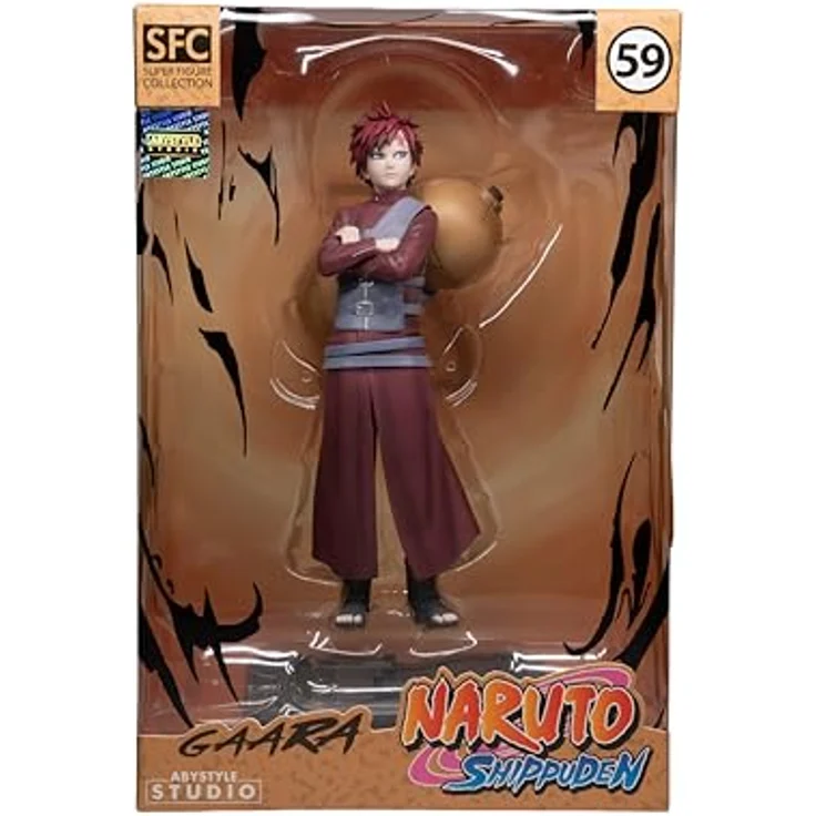 ABYstyle NARUTO SHIPPUDEN - Figurine "Gaara", PVC-Figur mit Sandkürbis und Stirntattoo, 18 cm, 1:10, offiziell lizenziert, limitierte Stückzahl, multicolor – Bild 9
