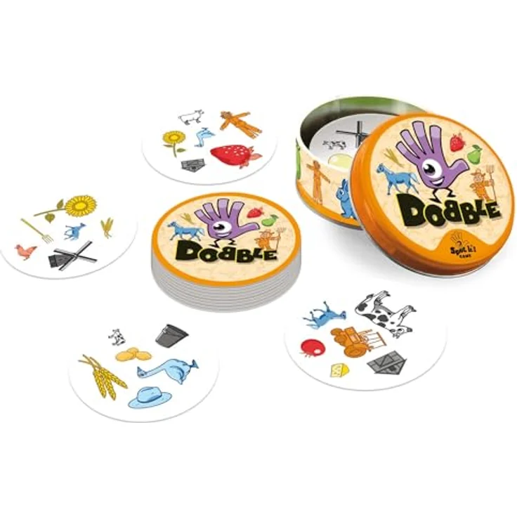 Dobble Bauernhof - Kartenspiel - 5 Spiele in 1 [DE] – Bild 4