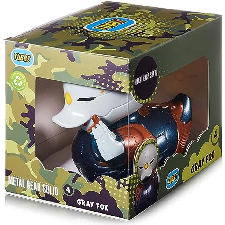 TUBBZ Box-Ausgabe Gray Fox, Sammler-Vinyl-Gummiente Figur, 9 cm groß, offizielles Metal Gear Solid Merchandise – Bild 2