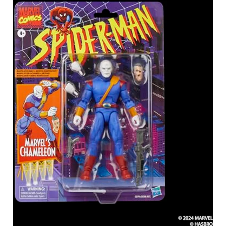 Marvel Press Marvel Legends Series Marvel's Chameleon Action-Figur, 15 cm, blau, mit 5 Accessoires und beweglichen Gelenken – Bild 2