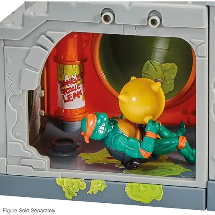 Playmates Teenage Mutant Ninja Turtles Secret Sewer Lid Playset, Mutant Module 30 cm, klassischer Turtles Unterschlupf – Bild 7