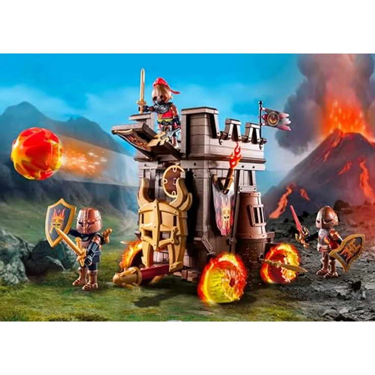 Playmobil® Angriffswagen mit Feuerkanone (71643), Novelmore Konstruktions-Spielset, (68 St), Made in Europe – Bild 3