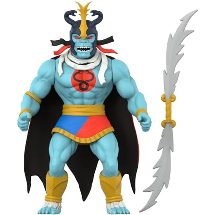 Super7 Vintage Thundercats Mumm-Ra The Ever-Living, 14 cm Actionfigur mit Zubehör und Stoffumhang, klassisches Cartoon-Sammelspielzeug – Bild 2